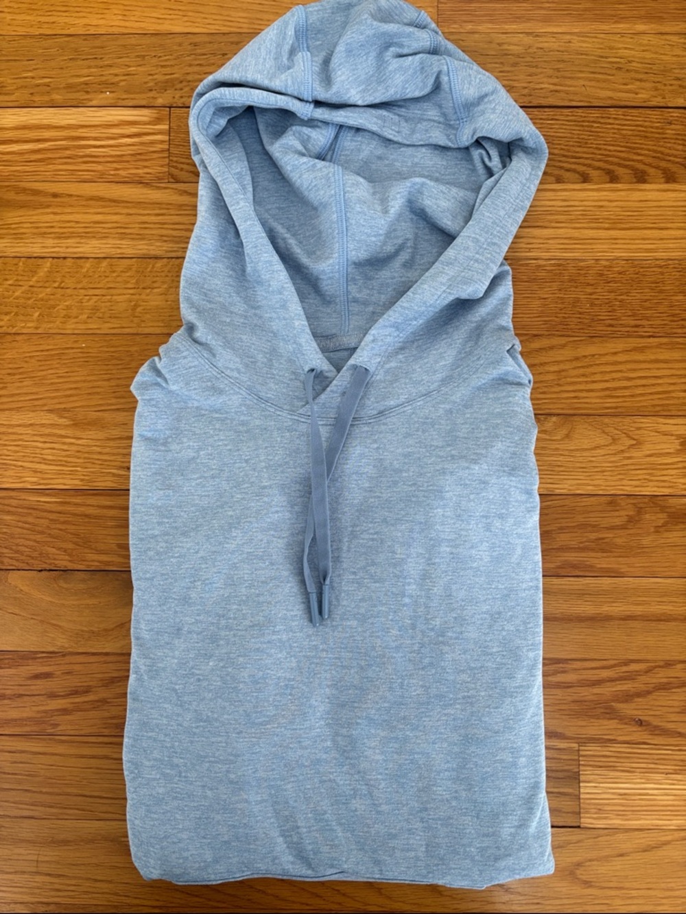 Men’s Lululemon Soft Jersey Hoodie Pullover Shirt Heathered Blue Size Large - Picture 7 of 8